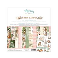 Дизайнерско блокче "Music Garden", 20см, Mintay Papers