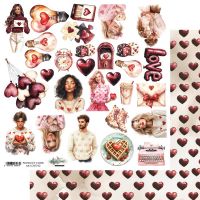 Дизайнерски лист с елементи за изрязване "Wonderful Christmas Time-Love 2", Alchemy of Art