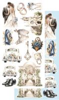 Дизайнерски елементи за изрязване "In Shades of Blue", Alchemy of Art