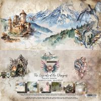 Дизайнерски хартии "The Legends of the Dragons", 30см, Alchemy of Art