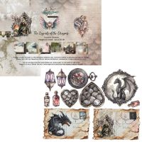 Дизайнерски хартии "The Legends of the Dragons", 20см, Alchemy of Art