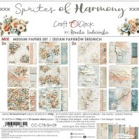 Дизайнерски и фонови хартии "Sprites of Harmony Mix", 20см, Craft o'Clock