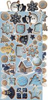Дизайнерски елементи за изрязване "Jolly Season-Winter", Craft o'Clock