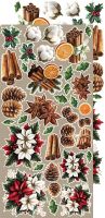 Дизайнерски елементи за изрязване "Oh, Christmas Night!-Flowers and more", Craft o'Clock