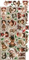 Дизайнерски елементи за изрязване "Oh, Christmas Night!-Flowers and more", Craft o'Clock