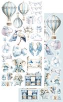 Дизайнерски елементи за изрязване "The Baby-Boy", 6л., Alchemy of Art