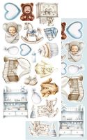 Дизайнерски елементи за изрязване "The Baby-Boy", 6л., Alchemy of Art