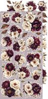 Дизайнерски елементи за изрязване "Plum & Caramel-Flowers and more", Craft o'Clock