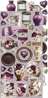 Дизайнерски елементи за изрязване "Plum & Caramel-Flowers and more", Craft o'Clock