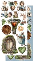 Дизайнерски елементи за изрязване "Friends of the Forest", 6л., Alchemy of Art