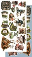 Дизайнерски елементи за изрязване "Friends of the Forest", 12л., Alchemy of Art
