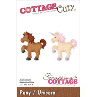 Дизайнерска щанца за изрязване "Pony/Unicorn", Cottage Cutz