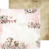 Дизайнерски хартии "Baby Girl Universe", 20см, Craft o'Clock