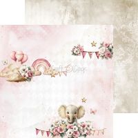 Дизайнерски и фонови хартии "Baby Girl Universe Mix", 20см, Craft o'Clock