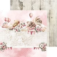 Дизайнерски и фонови хартии "Baby Girl Universe Mix", 20см, Craft o'Clock