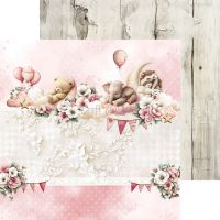 Дизайнерски хартии "Baby Girl Universe", 15см, Craft o'Clock