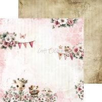 Дизайнерски хартии "Baby Girl Universe", 15см, Craft o'Clock