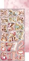 Дизайнерски елементи за изрязване "Baby Girl Universe-Mix", Craft o'Clock
