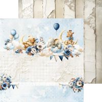 Дизайнерски и фонови хартии "Baby Boy Universe Mix", 20см, Craft o'Clock