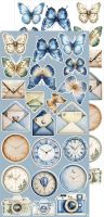 Дизайнерски елементи за изрязване "Baby Boy Universe-Mix", Craft o'Clock