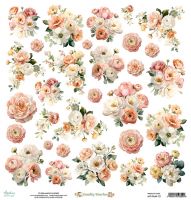 Дизайнерски лист с елементи за изрязване "Family Stories-Flora", Mintay Papers