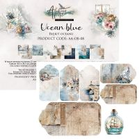 Дизайнерски хартии "Ocean Blue", 20см, 24л., Alchemy of Art