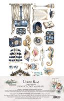 Дизайнерски елементи за изрязване "Ocean Blue", 12л., Alchemy of Art