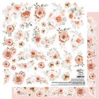 Дизайнерски лист с елементи за изрязване "Romantic Boho–Flowers", Alchemy of Art