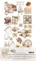 Дизайнерски елементи за изрязване "Romantic Boho", 6л., Alchemy of Art