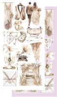 Дизайнерски елементи за изрязване "Romantic Boho", 12л., Alchemy of Art