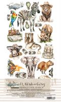 Дизайнерски елементи за изрязване "Wild Adventures", 6л., Alchemy of Art