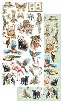 Дизайнерски елементи за изрязване "Wild Adventures", 6л., Alchemy of Art