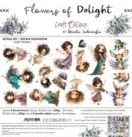 Дизайнерски елементи за изрязване "Flowers of Delight-Fairy World", Craft o'Clock