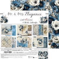 Дизайнерски хартии "Mr & Mrs Elegance", 20см, Craft o'Clock