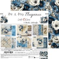 Дизайнерски хартии "Mr & Mrs Elegance", 15см, Craft o'Clock