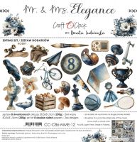 Дизайнерски елементи за изрязване "Mr & Mrs Elegance-Hobby", Craft o'Clock