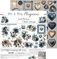 Дизайнерски елементи за изрязване "Mr & Mrs Elegance-Flowers", Craft o'Clock