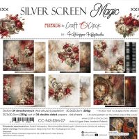 Дизайнерски хартии "Silver Screen Magic", 20см, Craft o'Clock