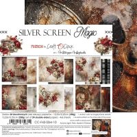 Дизайнерски хартии "Silver Screen Magic", 15см, Craft o'Clock