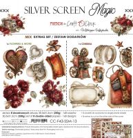 Дизайнерски елементи за изрязване "Silver Screen Magic-Mix", Craft o'Clock