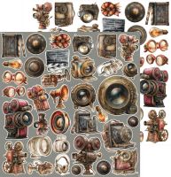 Дизайнерски елементи за изрязване "Silver Screen Magic-Mix", Craft o'Clock