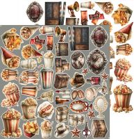 Дизайнерски елементи за изрязване "Silver Screen Magic-Mix", Craft o'Clock