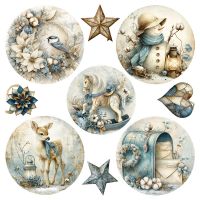 Дизайнерски хартии "Snow Games", 20см, Craft o'Clock
