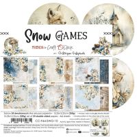 Дизайнерски хартии "Snow Games", 15см, Craft o'Clock