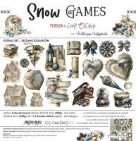 Дизайнерски елементи за изрязване "Snow Games-Festive", Craft o'Clock