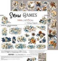 Дизайнерски елементи за изрязване "Snow Games-Flowers and More", Craft o'Clock