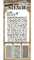Мини-стенсили комплект 13, Tim Holtz