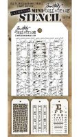Мини-стенсили комплект 16, Tim Holtz