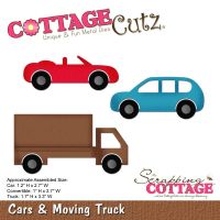 Дизайнерски щанци за изрязване "Cars & Moving Truck", Cottage Cutz