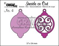 Дизайнерски щанци за изрязване "Christmas ornament D" №4, Crealies